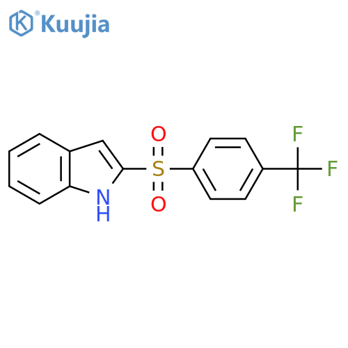 2-((4-(Trifluoromethyl)phenyl)sulfonyl)-1H-indole structure