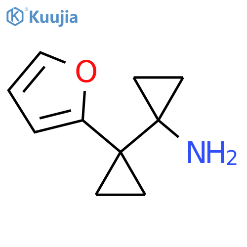 1-1-(furan-2-yl)cyclopropylcyclopropan-1-amine structure