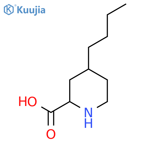4-butylpiperidine-2-carboxylic acid structure