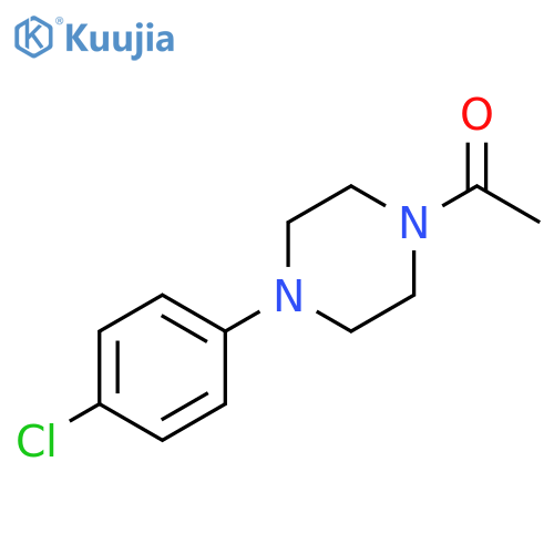 1-4-(4-chlorophenyl)piperazin-1-ylethan-1-one structure