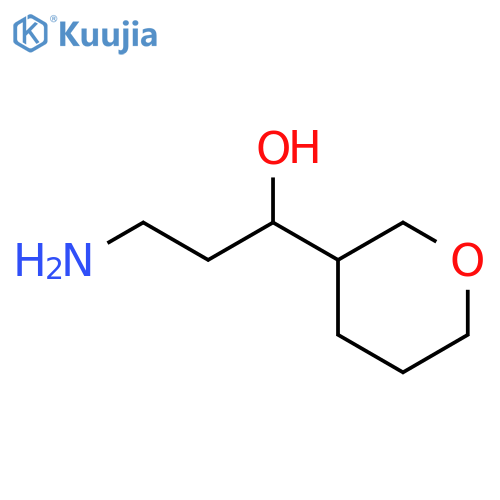 2H-Pyran-3-methanol, α-(2-aminoethyl)tetrahydro- structure