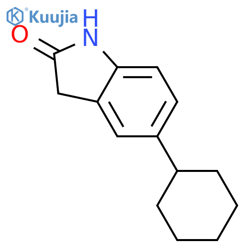 5-cyclohexyl-2,3-dihydro-1H-indol-2-one structure