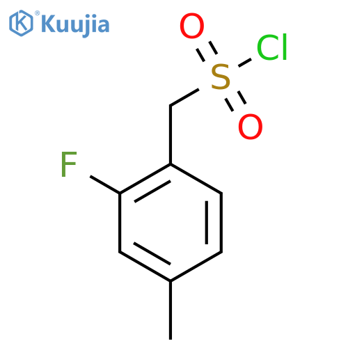 (2-Fluoro-4-methylphenyl)methanesulfonyl chloride structure