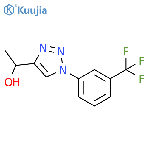 1-{1-3-(trifluoromethyl)phenyl-1H-1,2,3-triazol-4-yl}ethan-1-ol structure