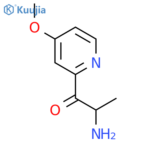 2-amino-1-(4-methoxypyridin-2-yl)propan-1-one structure