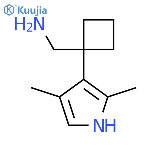 1-(2,4-dimethyl-1H-pyrrol-3-yl)cyclobutylmethanamine structure