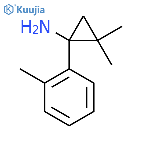 2,2-Dimethyl-1-(2-methylphenyl)cyclopropan-1-amine structure