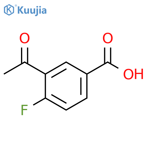 3-acetyl-4-fluorobenzoic acid structure