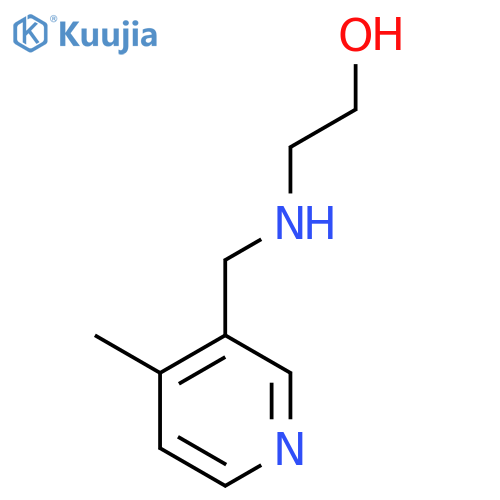 2-{(4-methylpyridin-3-yl)methylamino}ethan-1-ol structure