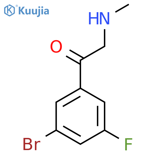 1-(3-bromo-5-fluorophenyl)-2-(methylamino)ethan-1-one structure
