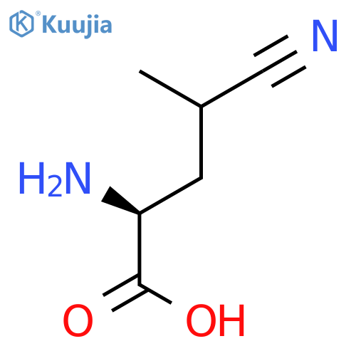 2-amino-4-cyano-4-methylbutanoic acid structure