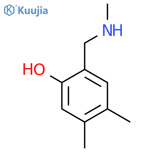 4,5-dimethyl-2-(methylamino)methylphenol structure