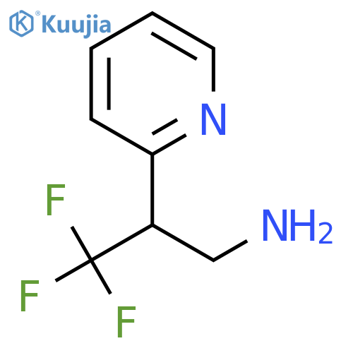 3,3,3-trifluoro-2-(pyridin-2-yl)propan-1-amine structure
