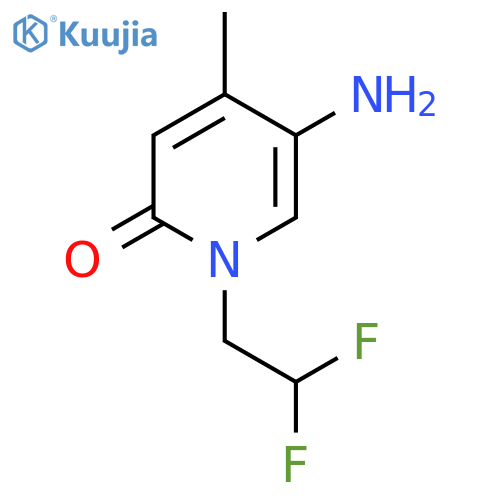 5-Amino-1-(2,2-difluoroethyl)-4-methyl-1,2-dihydropyridin-2-one structure