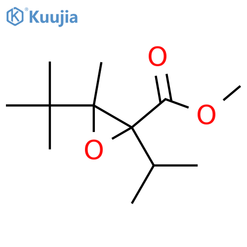 Methyl 3-tert-butyl-3-methyl-2-propan-2-yloxirane-2-carboxylate structure