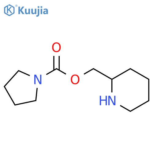 (piperidin-2-yl)methyl pyrrolidine-1-carboxylate structure