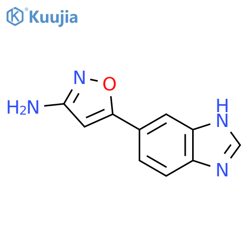 5-(1H-1,3-benzodiazol-5-yl)-1,2-oxazol-3-amine structure