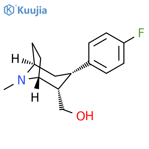 8-Azabicyclo[3.2.1]octane-2-methanol, 3-(4-fluorophenyl)-8-methyl-, (1R,2S,3S,5S)- structure