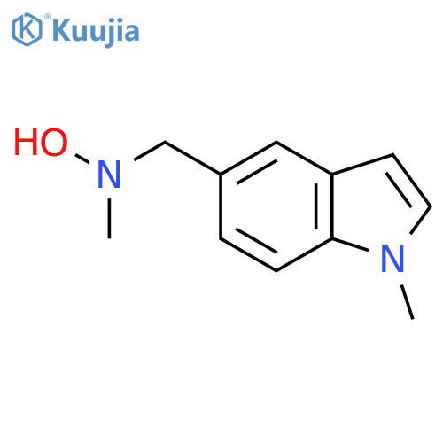 N-methyl-N-(1-methyl-1H-indol-5-yl)methylhydroxylamine structure