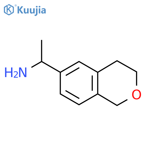1-(3,4-dihydro-1H-2-benzopyran-6-yl)ethan-1-amine structure