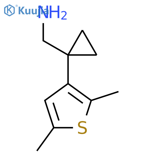 1-(2,5-dimethylthiophen-3-yl)cyclopropylmethanamine structure