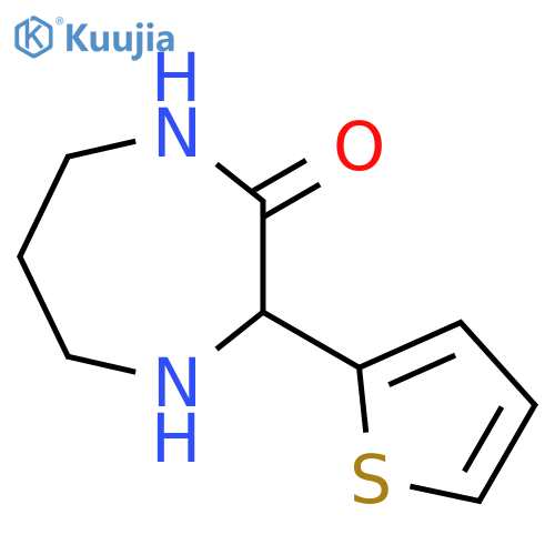 2H-1,4-Diazepin-2-one, hexahydro-3-(2-thienyl)- structure