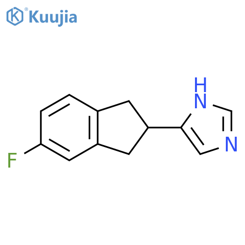 1H-Imidazole,5-(5-fluoro-2,3-dihydro-1H-inden-2-yl)- structure