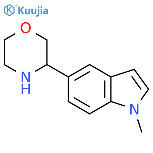 1-methyl-5-(morpholin-3-yl)-1H-indole structure