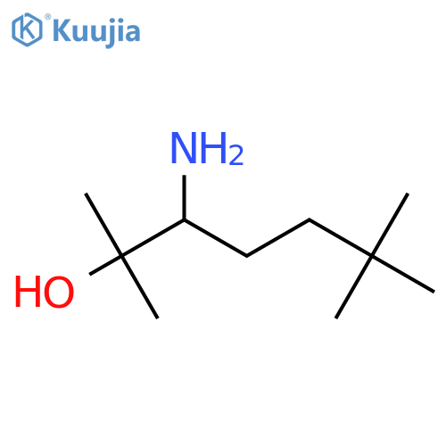 3-amino-2,6,6-trimethylheptan-2-ol structure