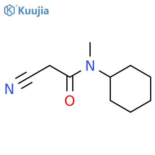 2-Cyano-N-cyclohexyl-N-methylacetamide structure