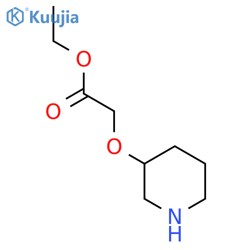 Ethyl 2-(piperidin-3-yloxy)acetate structure