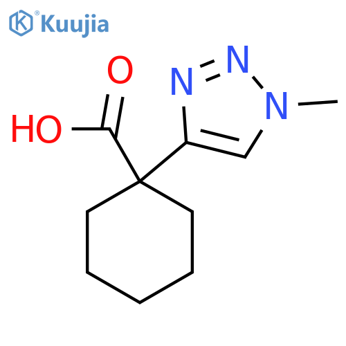 1-(1-methyl-1H-1,2,3-triazol-4-yl)cyclohexane-1-carboxylic acid structure