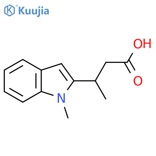 3-(1-methyl-1H-indol-2-yl)butanoic acid structure