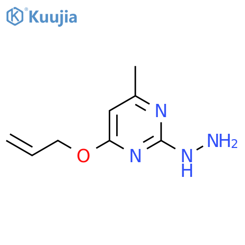2-hydrazinyl-4-methyl-6-(prop-2-en-1-yloxy)pyrimidine structure