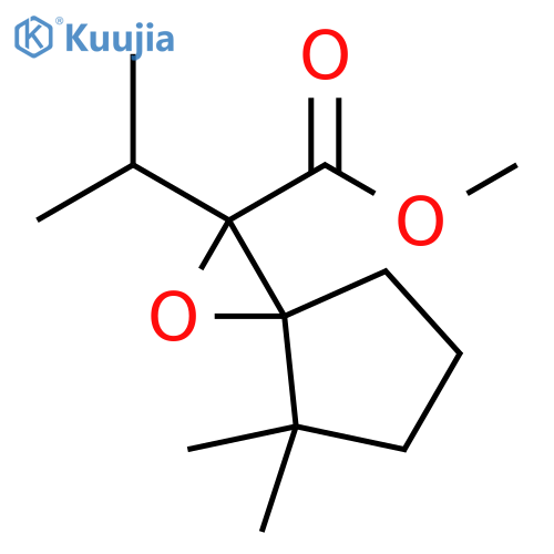 1-Oxaspiro[2.4]heptane-2-carboxylic acid, 4,4-dimethyl-2-(1-methylethyl)-, methyl ester structure