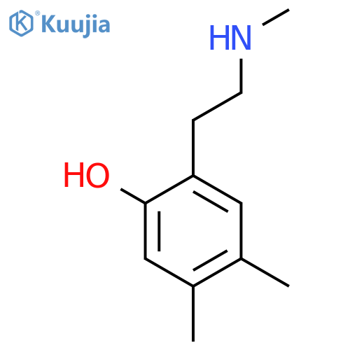 4,5-dimethyl-2-2-(methylamino)ethylphenol structure