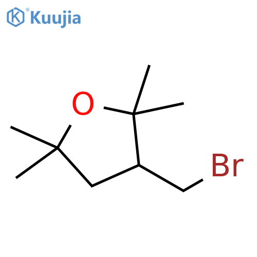 3-(bromomethyl)-2,2,5,5-tetramethyloxolane structure