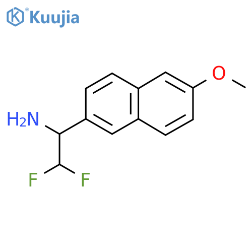 2,2-difluoro-1-(6-methoxynaphthalen-2-yl)ethan-1-amine structure