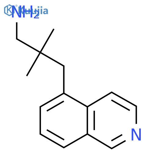 3-(Isoquinolin-5-yl)-2,2-dimethylpropan-1-amine structure