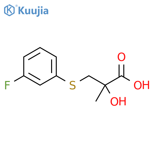 3-(3-Fluorophenyl)sulfanyl-2-hydroxy-2-methylpropanoic Acid structure