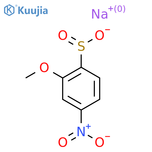 Sodium 2-methoxy-4-nitrobenzene-1-sulfinate structure