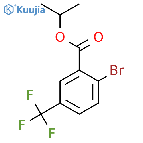 Isopropyl 2-bromo-5-(trifluoromethyl)benzoate structure