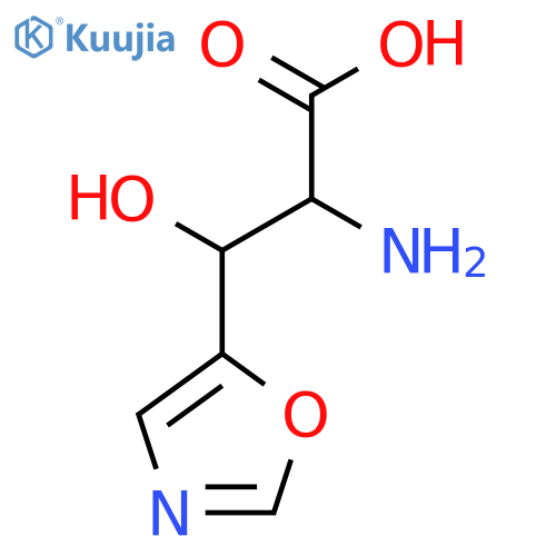 2-amino-3-hydroxy-3-(1,3-oxazol-5-yl)propanoic acid structure