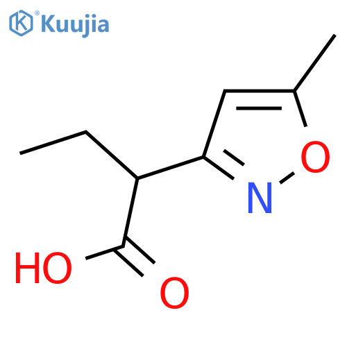2-(5-methyl-1,2-oxazol-3-yl)butanoic acid structure