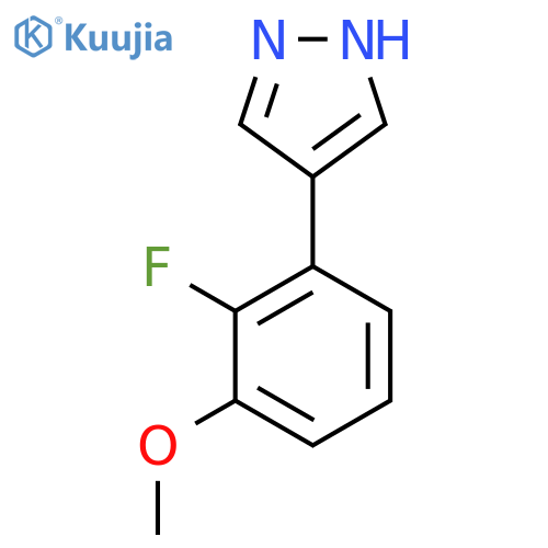 4-(2-fluoro-3-methoxyphenyl)-1H-pyrazole structure