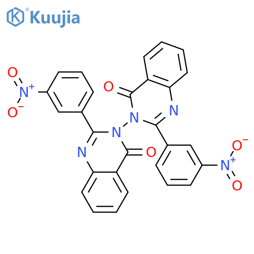 [3,3'(4H,4'H)-Biquinazoline]-4,4'-dione, 2,2'-bis(3-nitrophenyl)- structure
