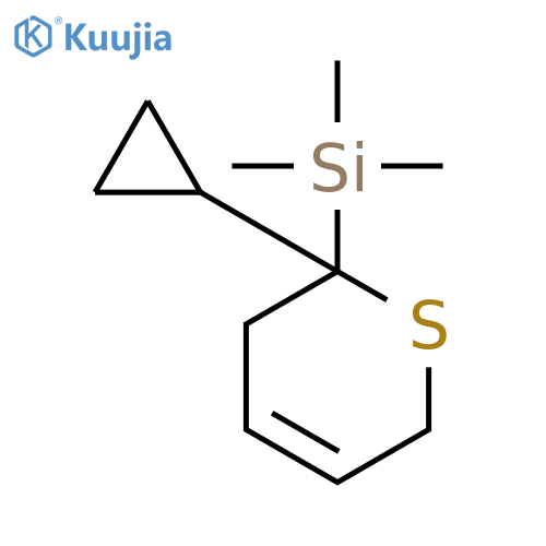 Silane, (2-cyclopropyl-3,6-dihydro-2H-thiopyran-2-yl)trimethyl- structure