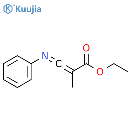 2-Propenoic acid, 2-methyl-3-(phenylimino)-, ethyl ester structure