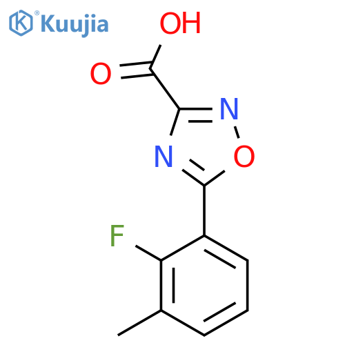 5-(2-fluoro-3-methylphenyl)-1,2,4-oxadiazole-3-carboxylic acid structure