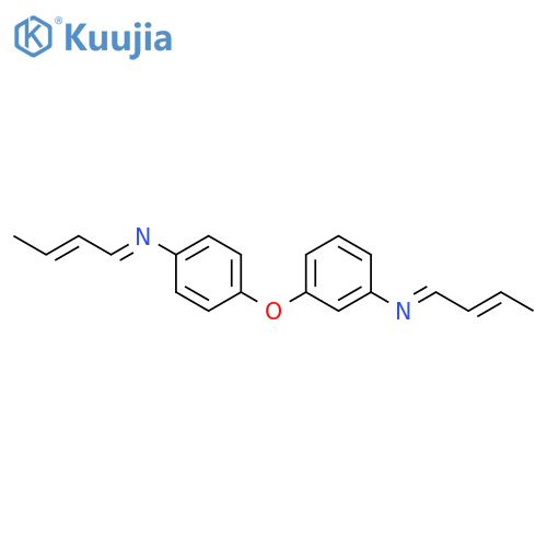 Benzenamine, N-2-butenylidene-3-[4-(2-butenylideneamino)phenoxy]- structure
